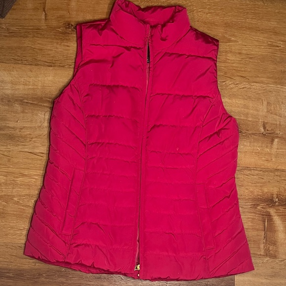 Talbots Jackets & Blazers - 🩰🪞Talbots Hot Pink Quilted Sleeveless Puffer Vest🪞🩰